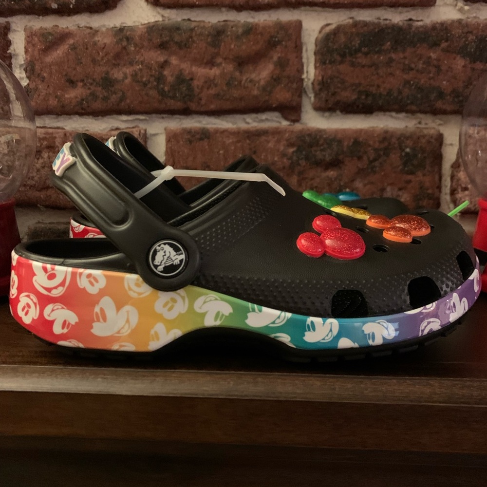 Crocs X Disney Mickey Mouse Rainbow Crocs - Picture 3 of 9